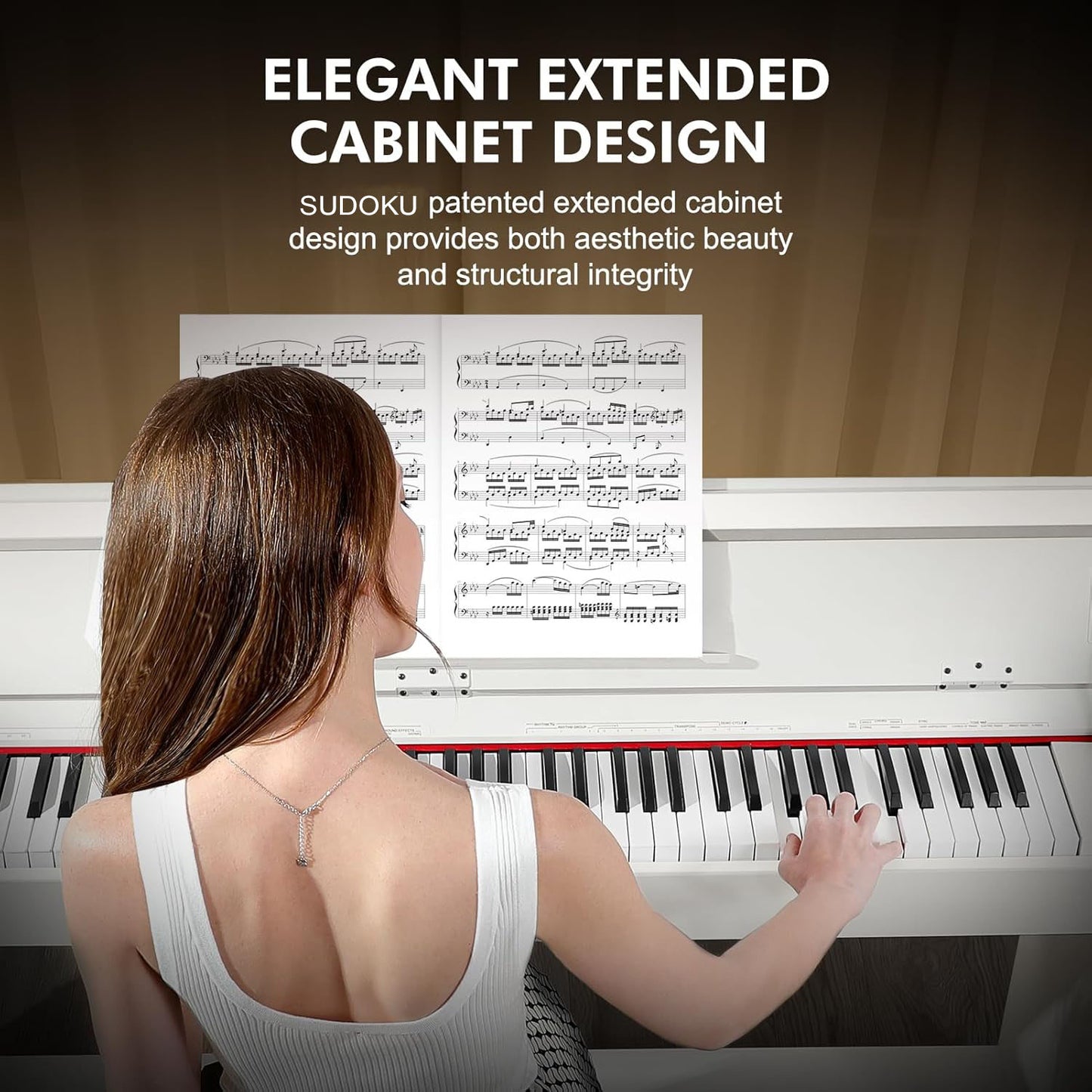 Sudoku Seigo fully weighted hammer action digital piano with flip cover design (88keys 88key exam/master grade practice)
