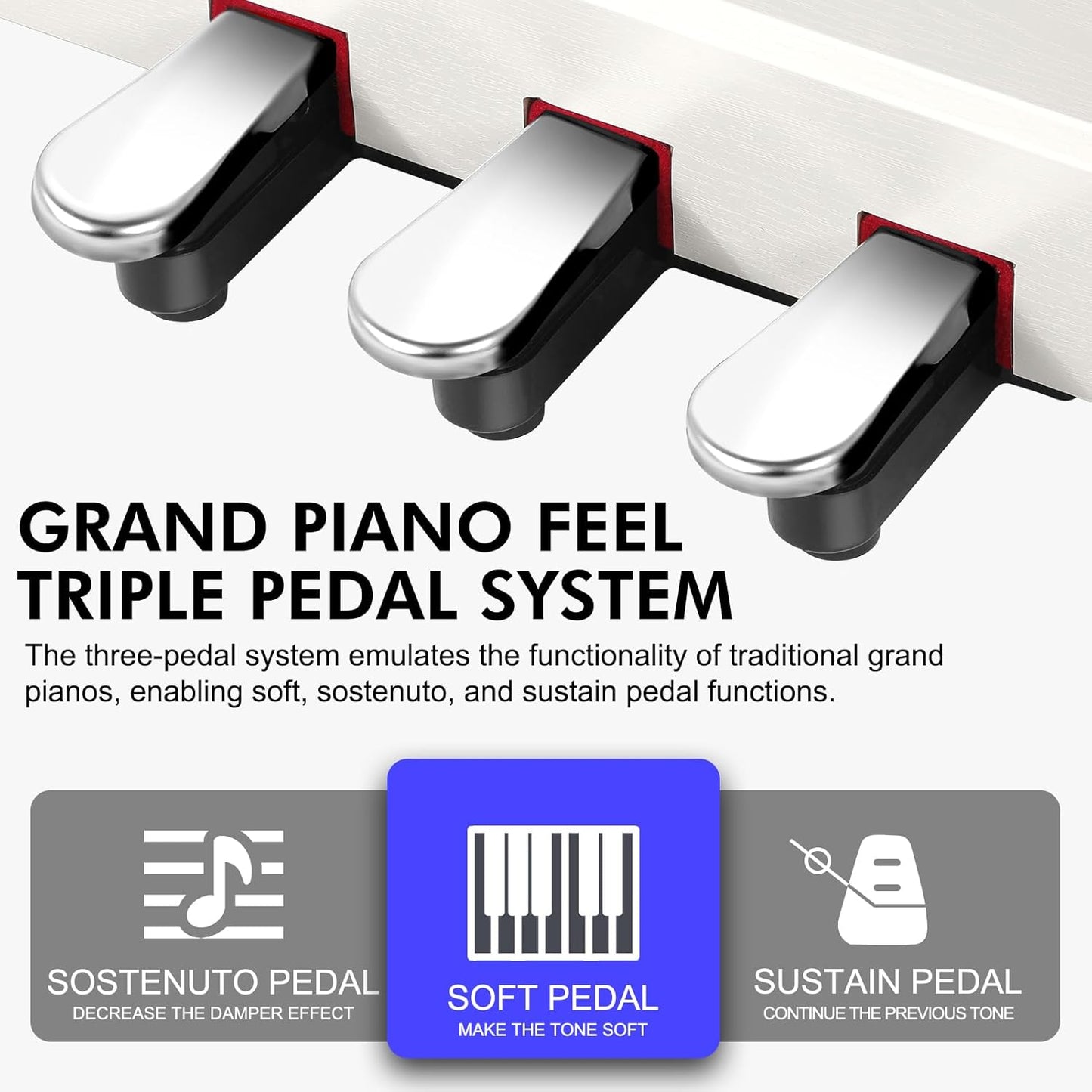 Sudoku Seigo fully weighted hammer action digital piano with flip cover design (88keys 88key exam/master grade practice)