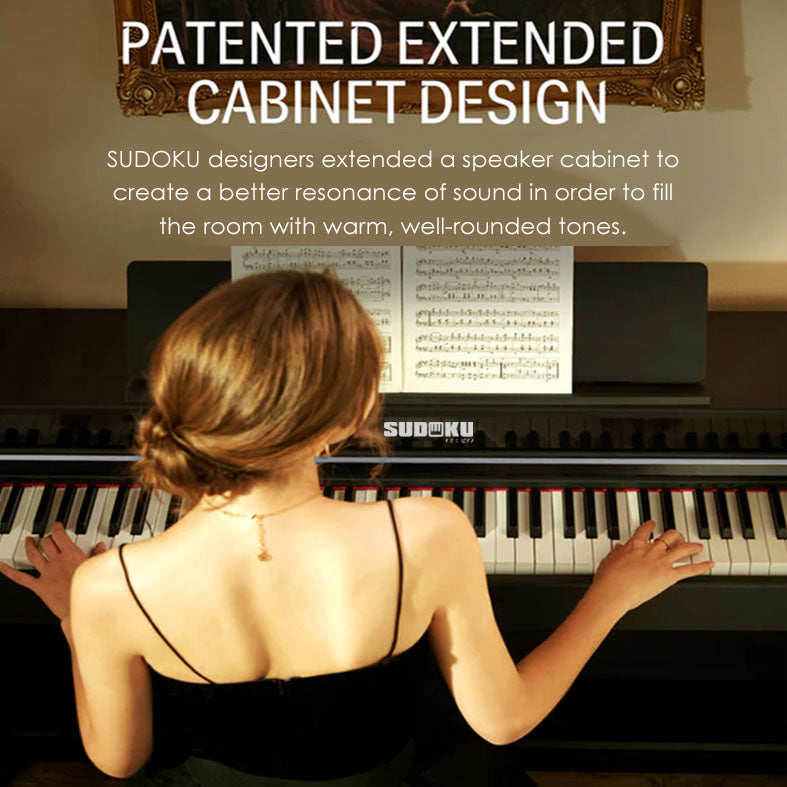 (Gen3) Sudoku Seidai gen3 Exam/Master Grade piano 88keys Hammer Action Fully Weighted Upright with flip cover design