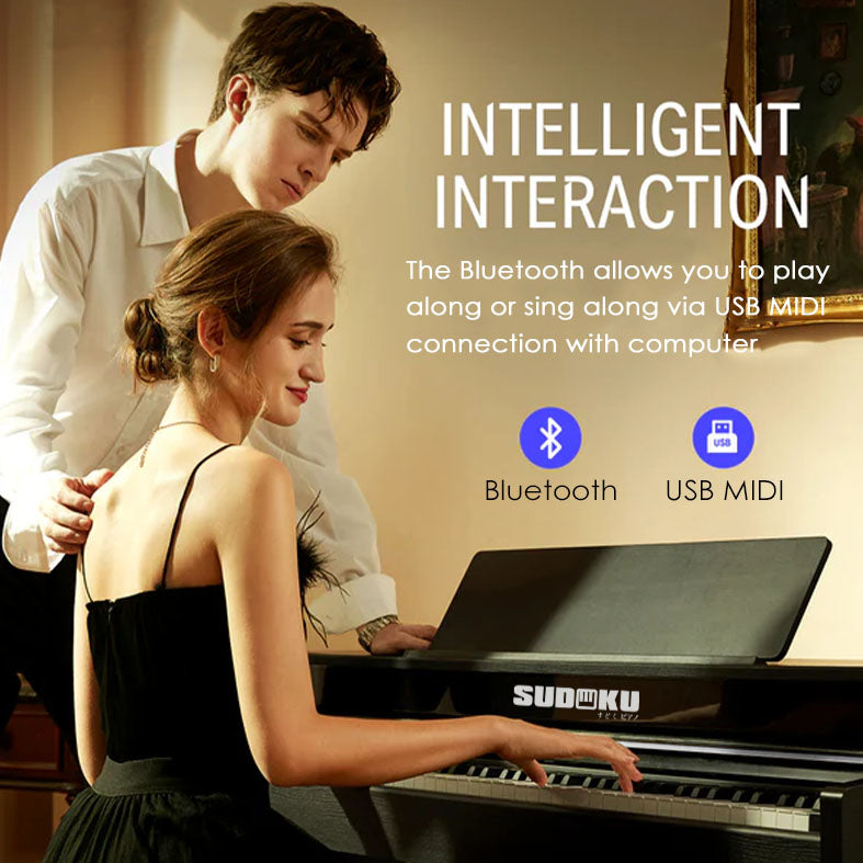 (Gen3) Sudoku Seidai gen3 Exam/Master Grade piano 88keys Hammer Action Fully Weighted Upright with flip cover design