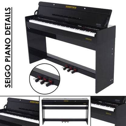 Sudoku Seigo fully weighted hammer action digital piano with flip cover design (88keys 88key exam/master grade practice)