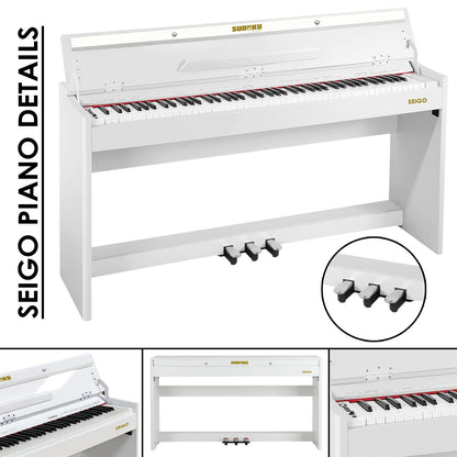Sudoku Seigo fully weighted hammer action digital piano with flip cover design (88keys 88key exam/master grade practice)