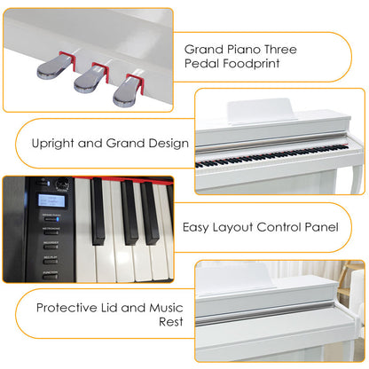 (Gen3) Sudoku Seidai gen3 Exam/Master Grade piano 88keys Hammer Action Fully Weighted Upright with flip cover design