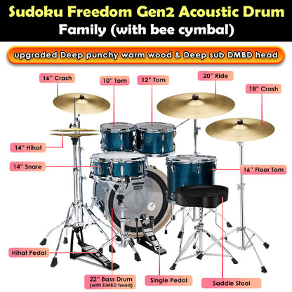 (Bee) Sudoku Freedom Drum Gen2 Acoustic Drum