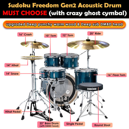 Sudoku Acoustic Drum Freedom Drum Gen2