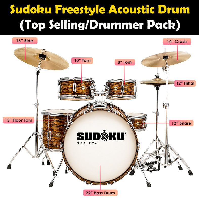 Sudoku Acoustic Drum Freestyle